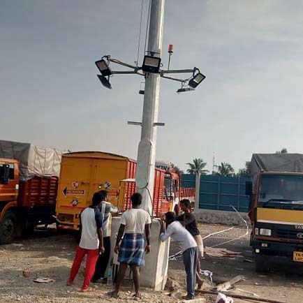 high mast pole supplier in Chennai